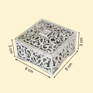 Wedding Gift Box Silver Color – Sweet, Dry Fruit & Chocolate Packaging – Birthday Party Box (3 Dozen) - Image 3