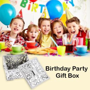 Wedding Gift Box Silver Color – Sweet, Dry Fruit & Chocolate Packaging – Birthday Party Box (3 Dozen) - Image 5