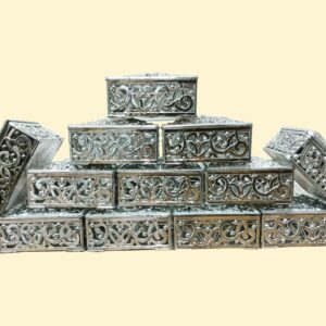 Wedding Gift Box Silver Color – Sweet, Dry Fruit & Chocolate Packaging – Birthday Party Box (3 Dozen) - Image 7