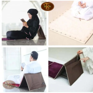 Foldable Prayer Mat – Muslim Prayer Rug with Back Support (Ja Namaz) - Image 1