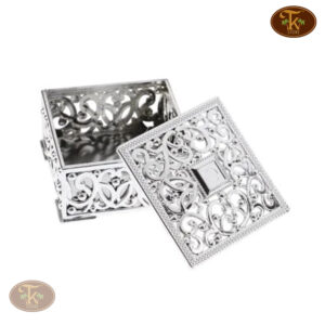 Wedding Gift Box Silver Color – Sweet, Dry Fruit & Chocolate Packaging – Birthday Party Box (3 Dozen) - Image 1
