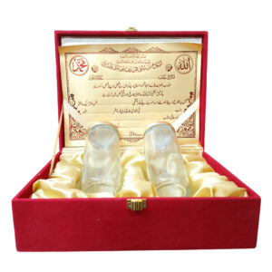 Lal Khat Gift Box with 2 Glass Long Bottles & Dry Fruits – Royal Wedding & Celebration Packaging - Image 4