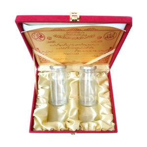 Lal Khat Gift Box with 2 Glass Long Bottles & Dry Fruits – Royal Wedding & Celebration Packaging - Image 5