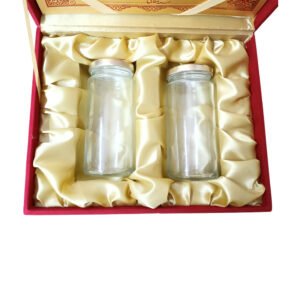 Lal Khat Gift Box with 2 Glass Long Bottles & Dry Fruits – Royal Wedding & Celebration Packaging - Image 7
