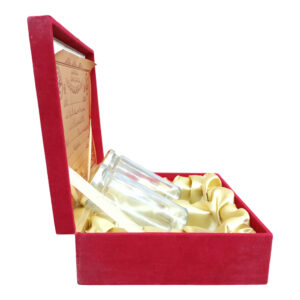 Lal Khat Gift Box with 2 Glass Long Bottles & Dry Fruits – Royal Wedding & Celebration Packaging - Image 8