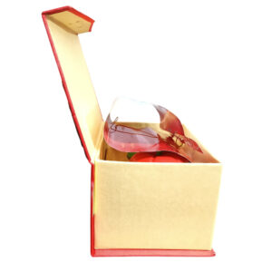 Lal Khat Rose Flower Design with Apple Dryfruit Bottle – Shahi Wedding & Gift Packaging - Image 4
