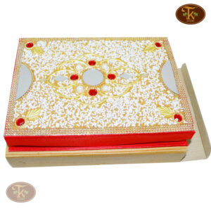 Lal Khat White Kardana Design – Shahi Handwork Wedding & Gift Packaging 2025
