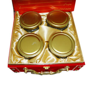 Lal Khat Gift Box with 4 Glass Bottles & Dry Fruits – Royal Wedding & Celebration Packaging - Image 5