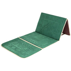 Foldable Prayer Mat – Muslim Prayer Rug with Back Support (Ja Namaz) - Image 2