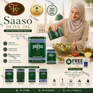 Sasso Olive Oil (Zaitoon Oil) 175 ML From Saudi Arabia - Image 4