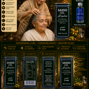 Sasso Olive Oil (Zaitoon Oil) 800 ML Saudi Arab